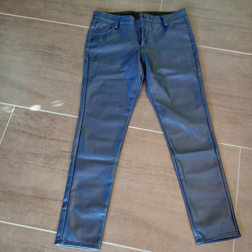 Lederhose blau 32 - blau,