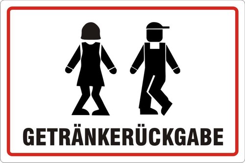Getränkerückgabe aufkleber - getränkerückgabe,