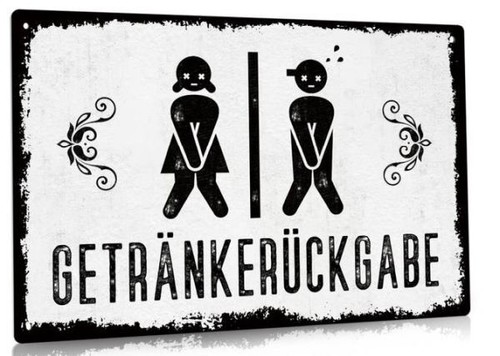 Blechschild 30x20