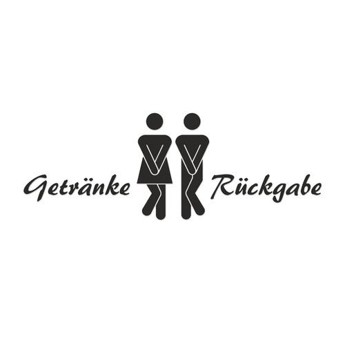 Aufkleber - wc,