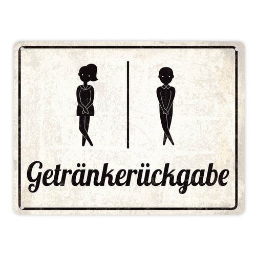 Metallschild mit spruch - mit,