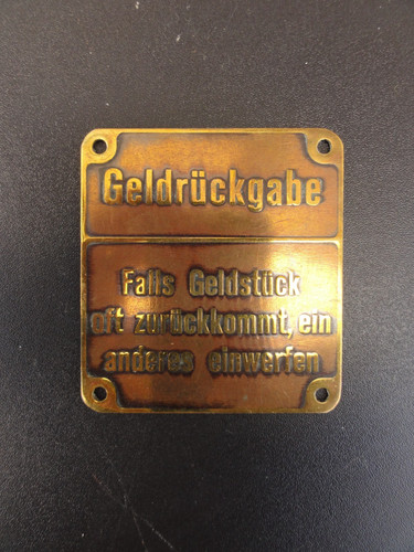 Automatenschild geldrückgabe - automatenschild,