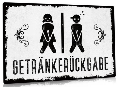 Blechschild 30x20