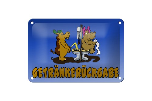 Blechschild spruch 18x12cm - spruch,