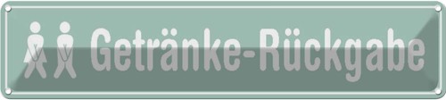 Blechschild 10x46 getränke - blechschild,