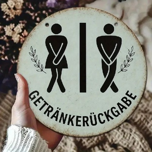 Blechschild rund