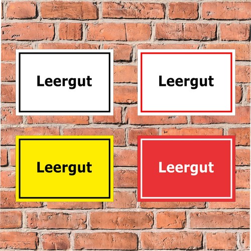 Schild leergut pfand - -,