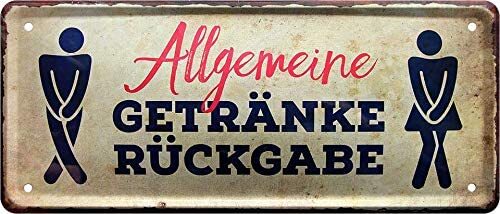 Blechschild toilettenspruch - blechschild,