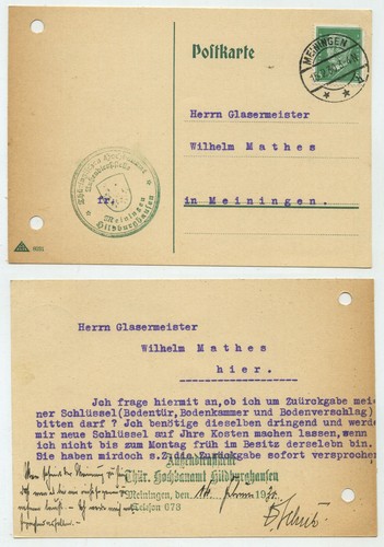 93272 postkarte meiningen - -,