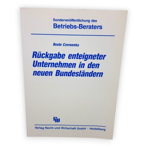 Rückgabe enteigneter